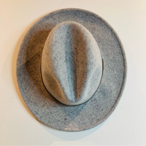 CLUB MONACO 24” 100% Wool Wide Brim Made In Italy Fedora Style Hat - Picture 2 of 6